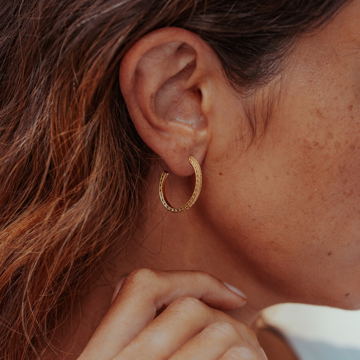 Plantation Hoop Earrings