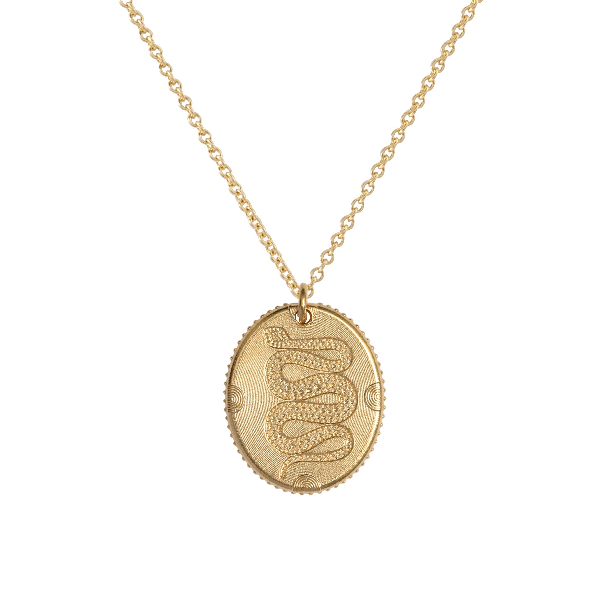 Eternal Sea Serpent Talisman on Trace chain