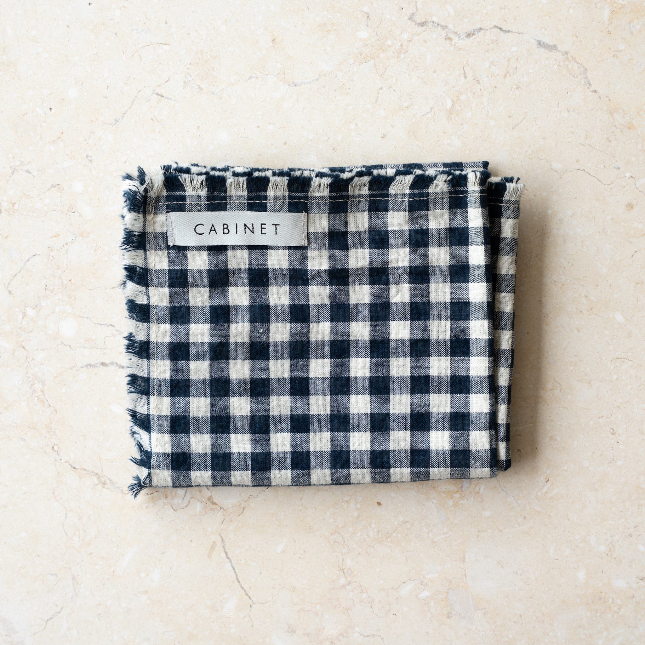 Gingham Neckerchief | Denim Blue