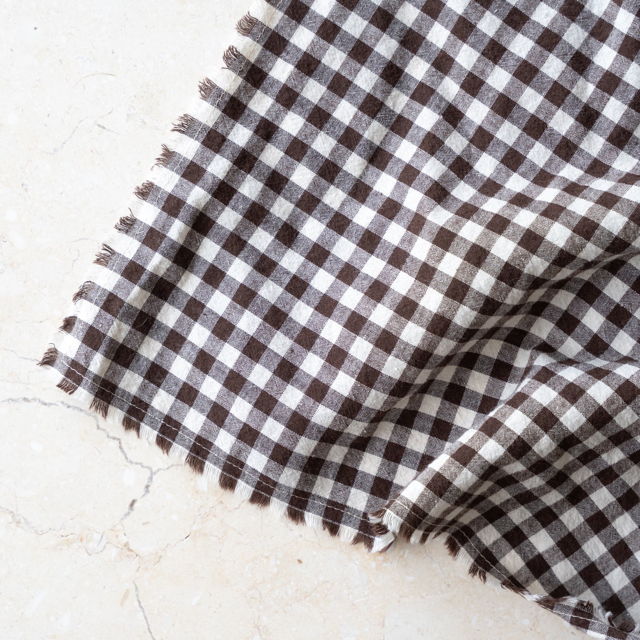 Gingham Neckerchief | Brown