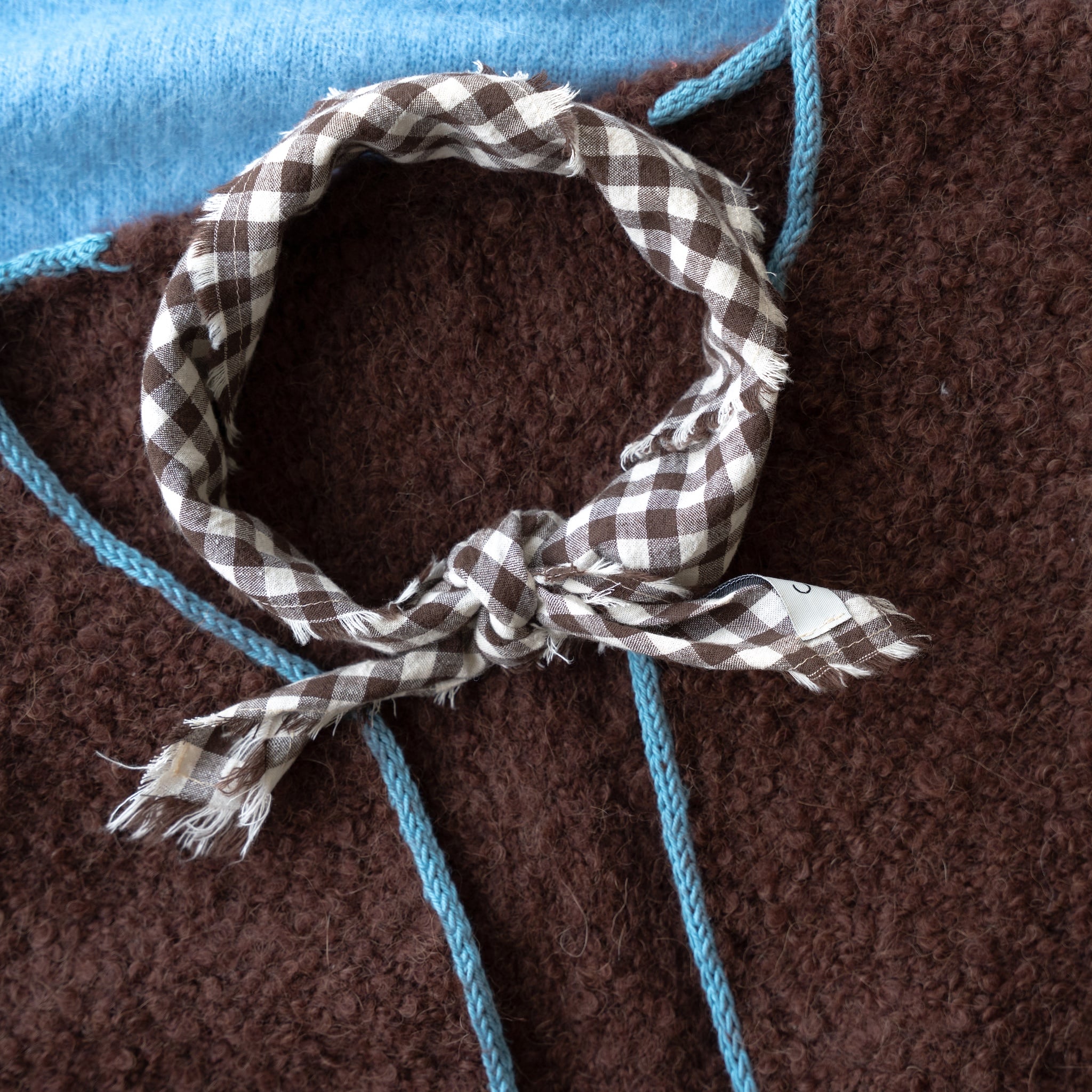 Gingham Neckerchief | Brown