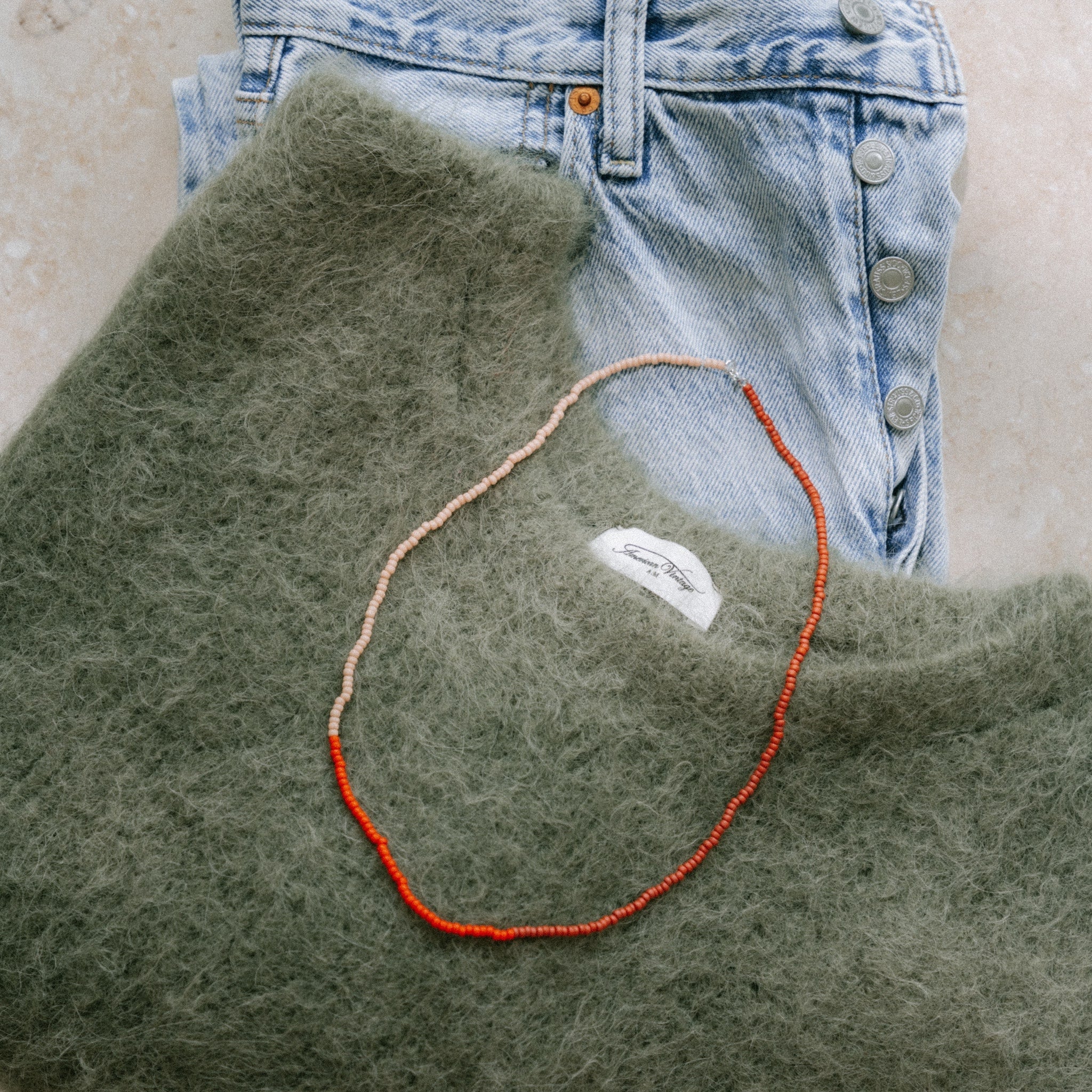 Japanese Miyuki Bead Necklace | Red, Pink & Maroon
