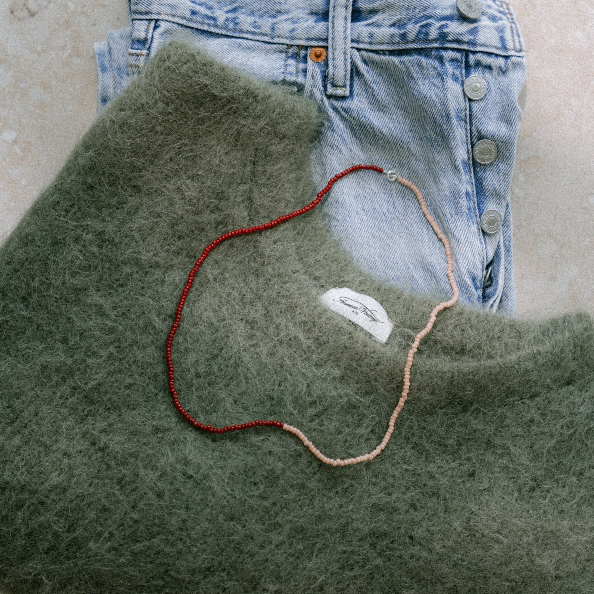 Japanese Miyuki Bead Necklace | Pink & Maroon