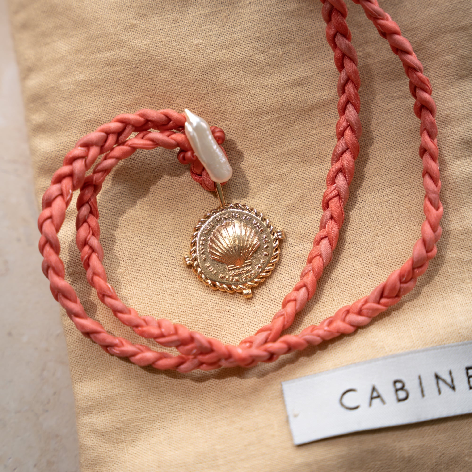 Woven Silk Cord Ondine necklace
