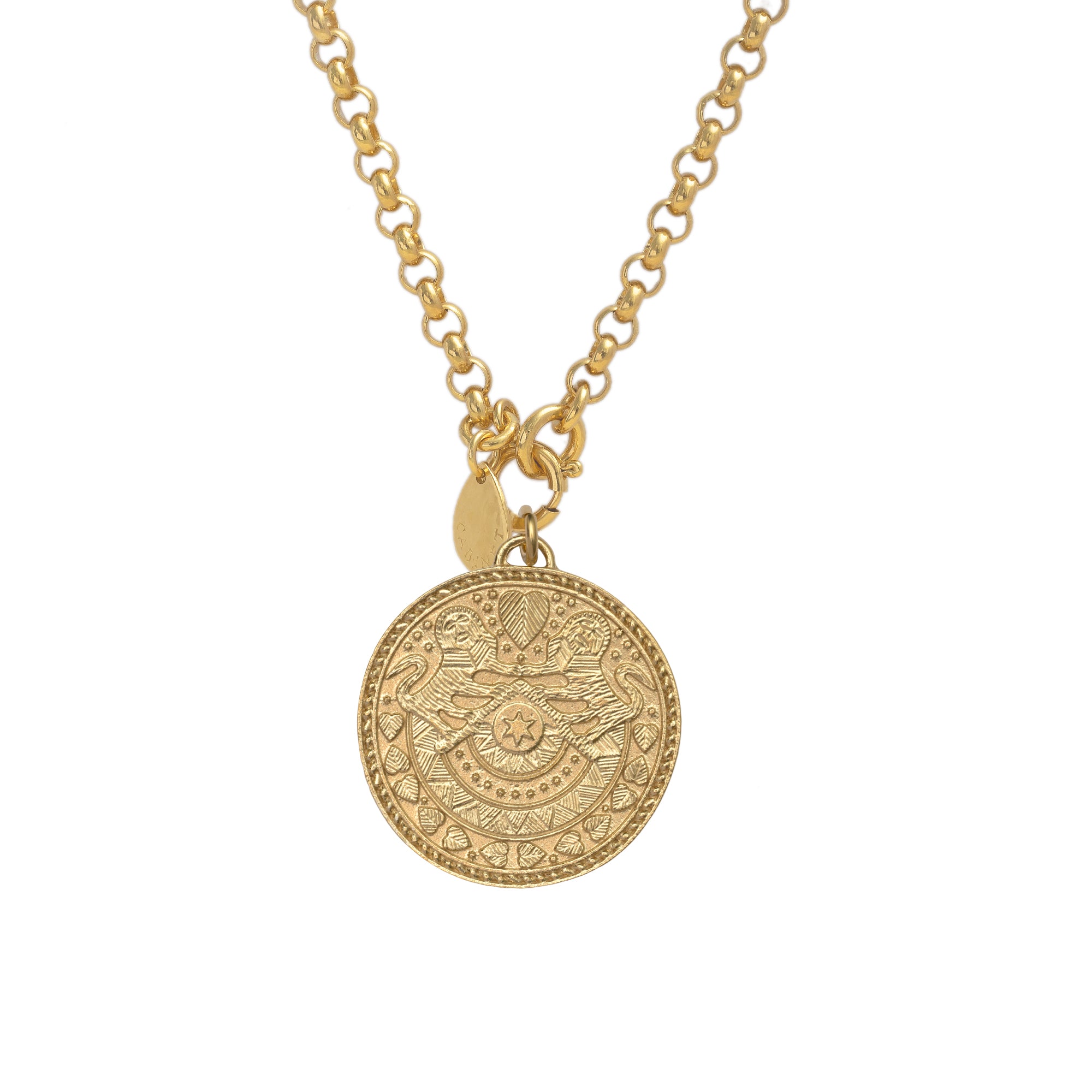Lion Heart Talisman On Royal Belcher Chain