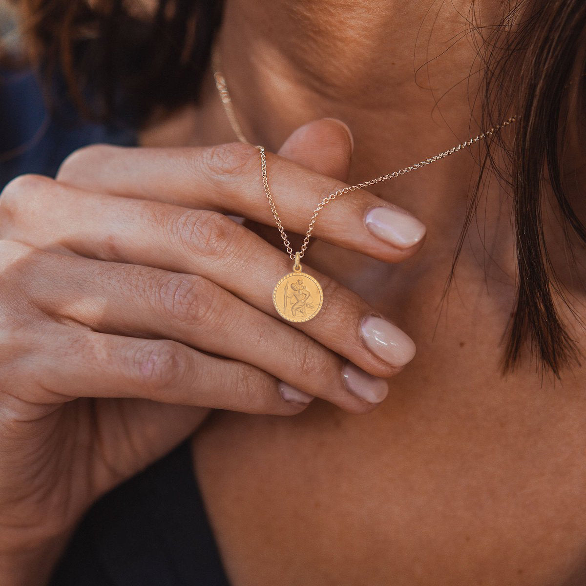 Safe Travels St Christopher Pendant Charm | Sample Sale