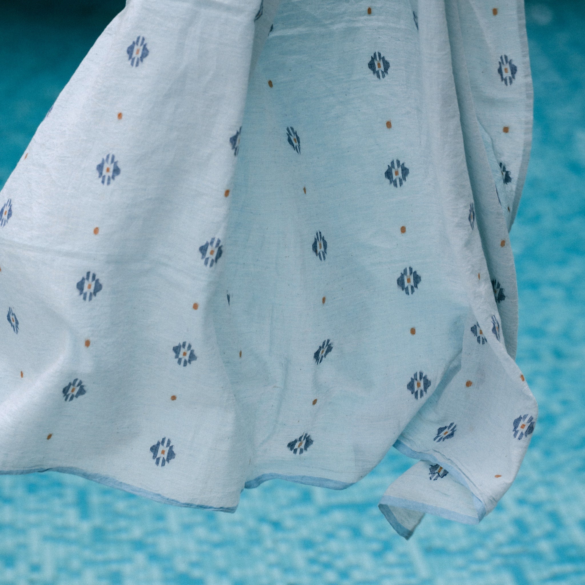 Hand-loomed Cotton Sarong | Blue