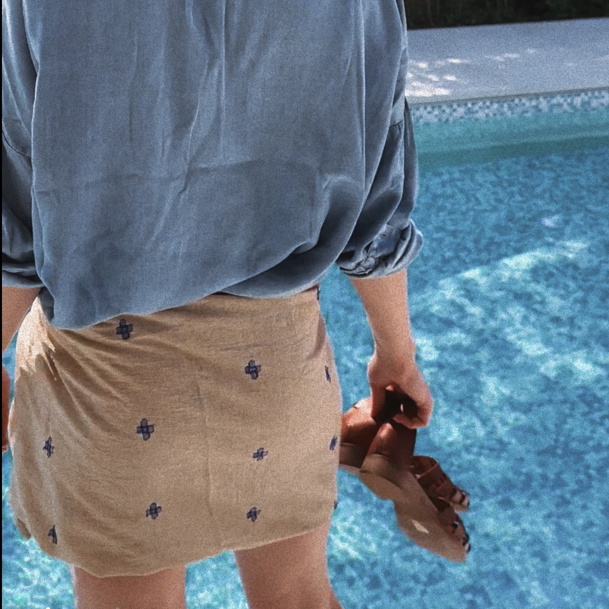 Hand-loomed Cotton Sarong | Blue