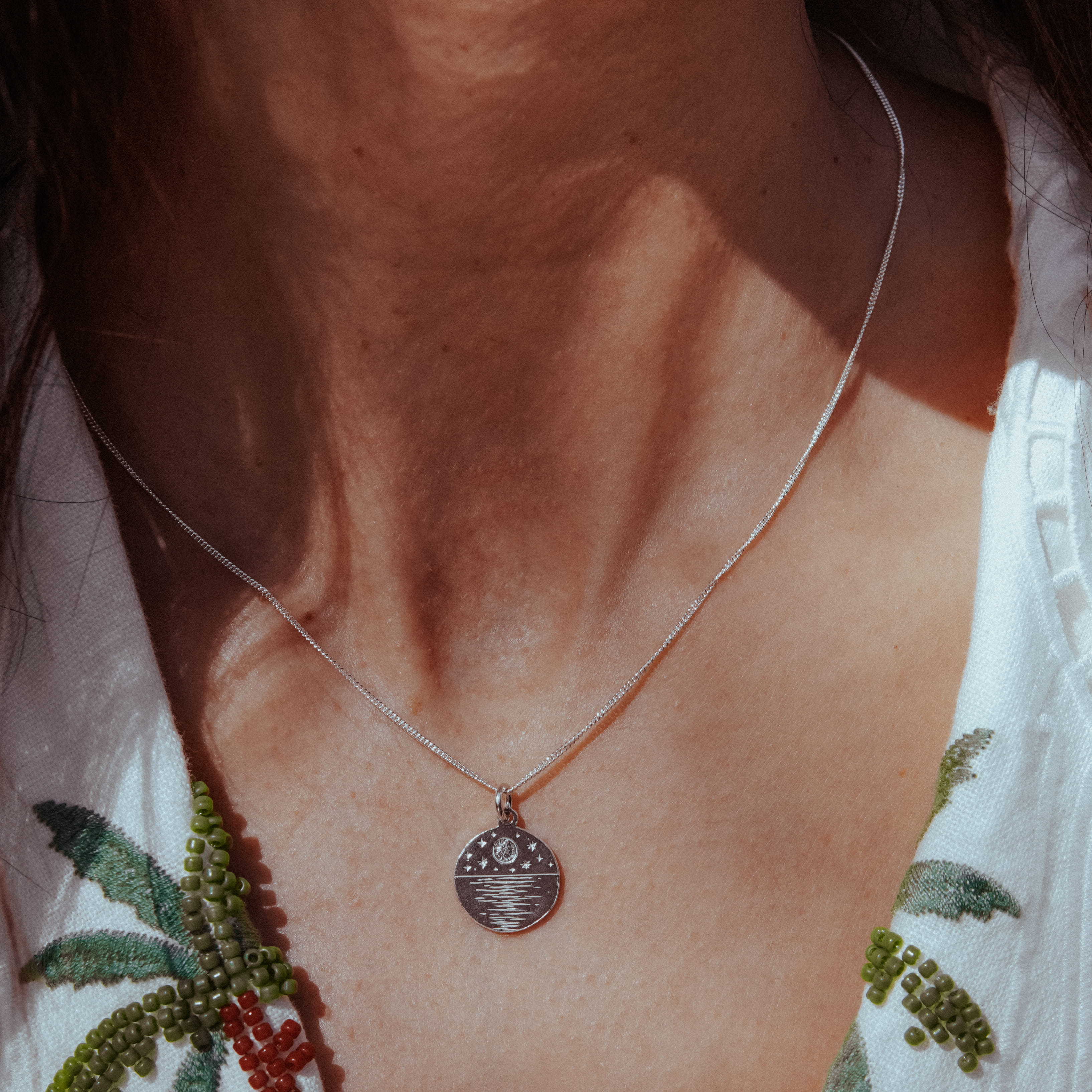 Dream Coin Pendant | Sterling Silver