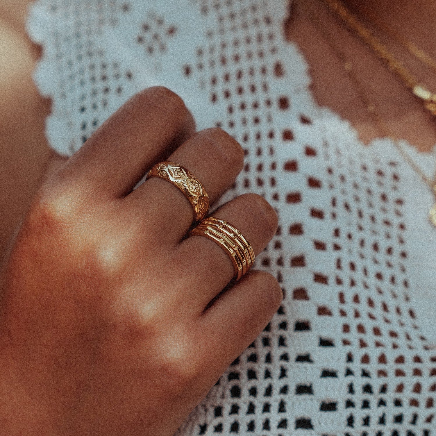 Skinny Stacking Bamboo Ring