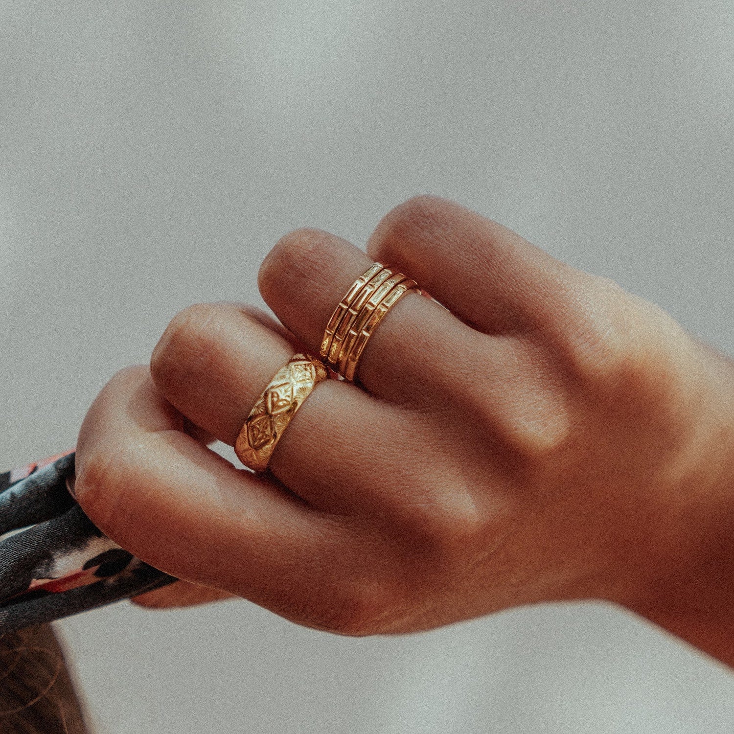 Skinny Stacking Bamboo Ring