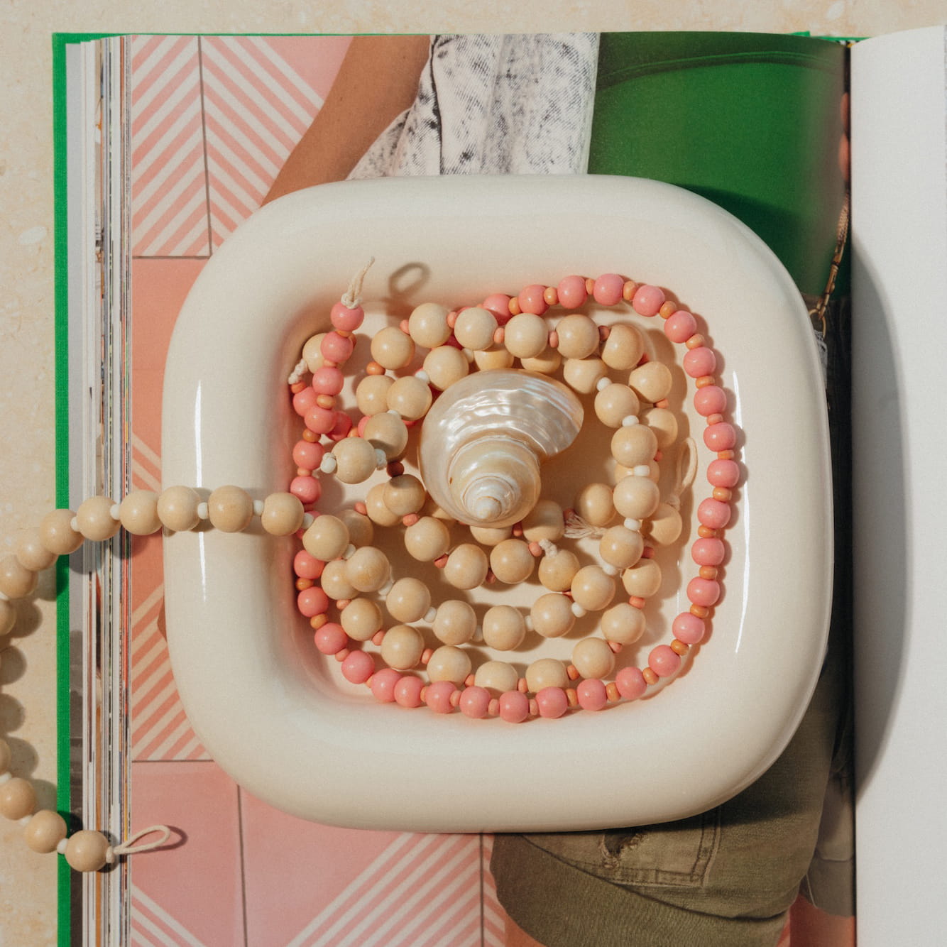 Handmade Wooden Bead Necklace | 15