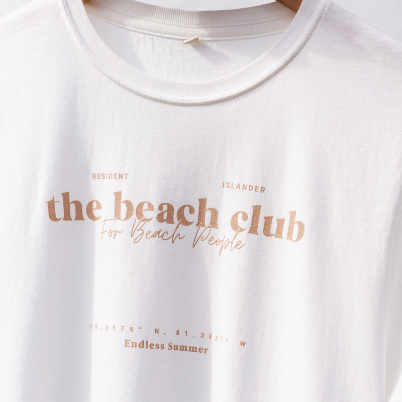 Beach Club T-shirt Sandy Taupe Fade