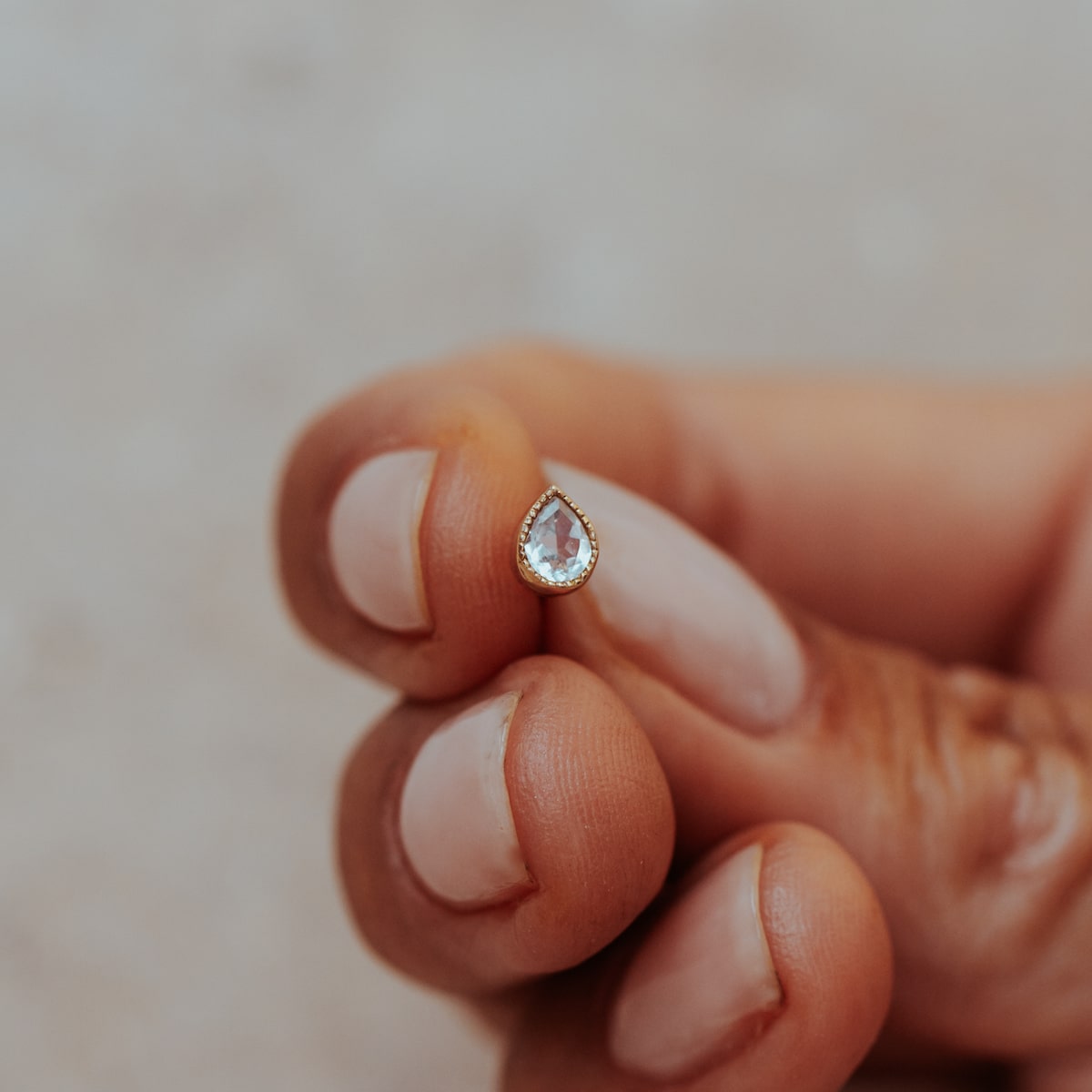 Neptune Studs Moonstone