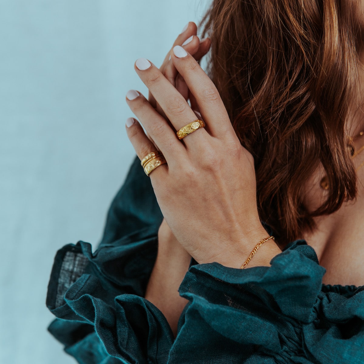 Diamond Palm Ring