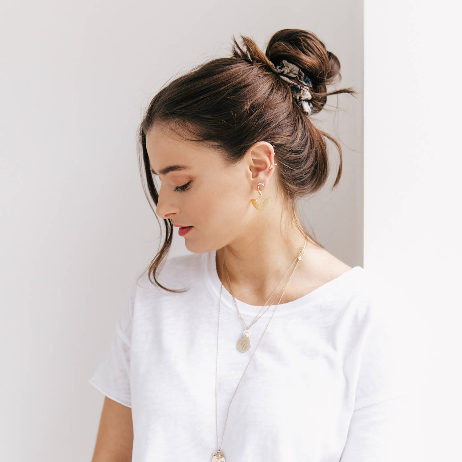 Dawn Stud Earrings Crystal