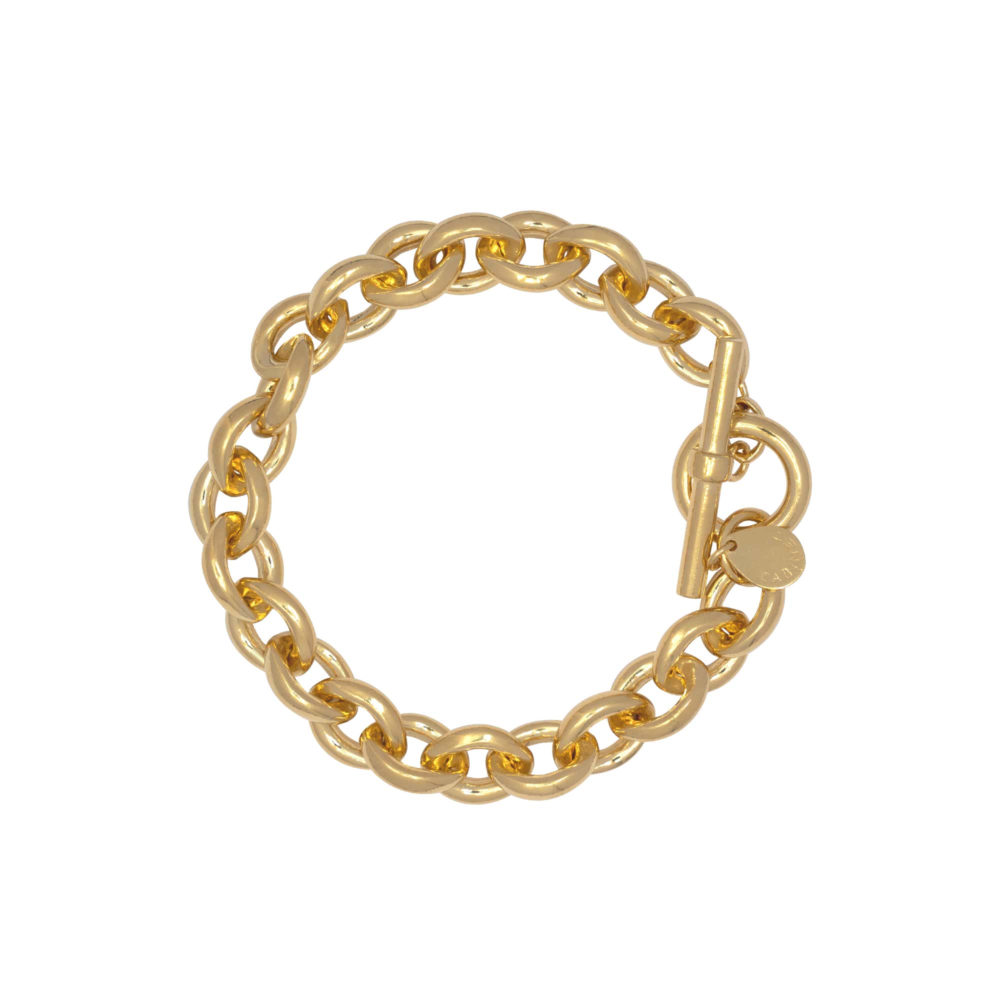 Aida Chunky Chain Bracelet Oversized T Bar