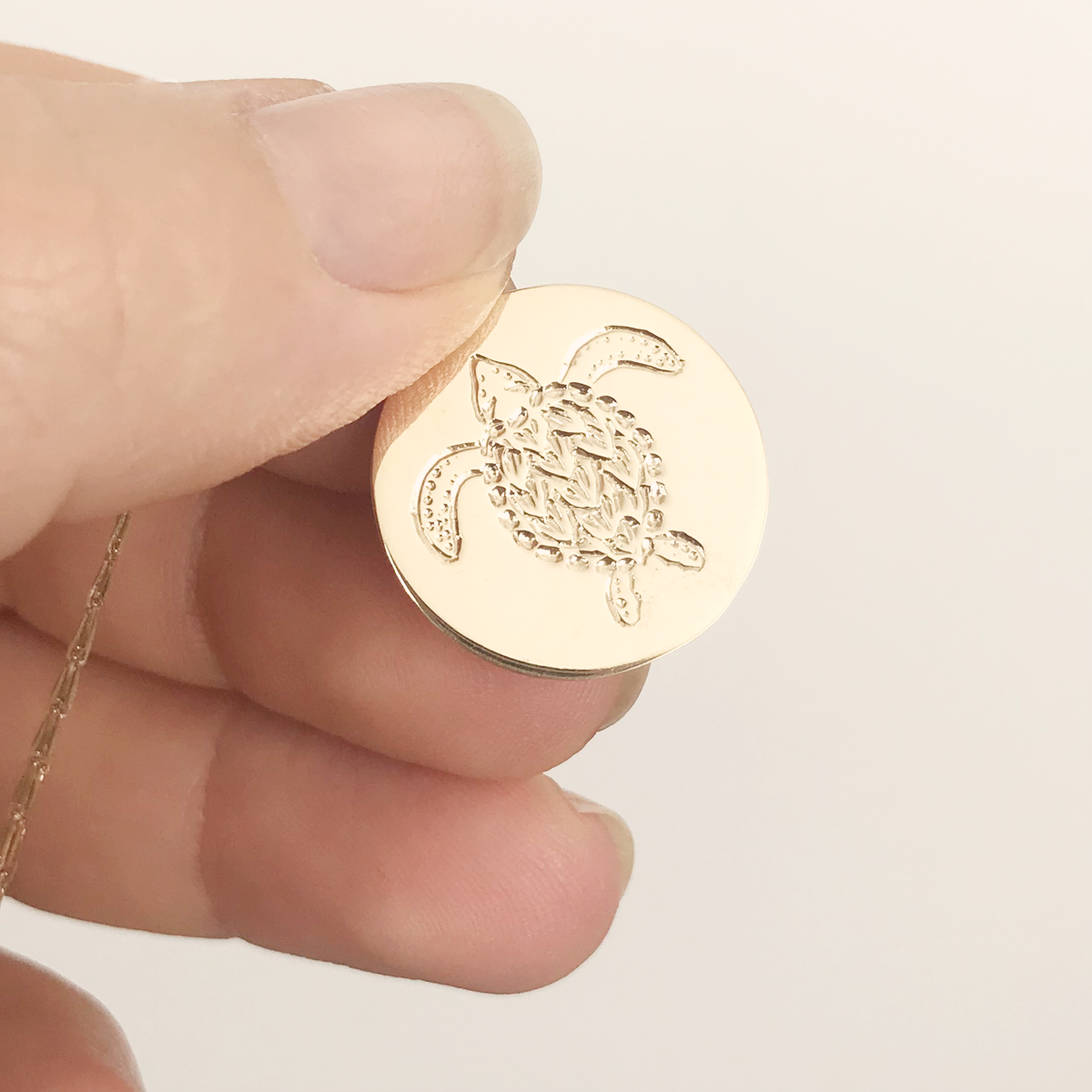 Ridley Turtle Coin Pendant