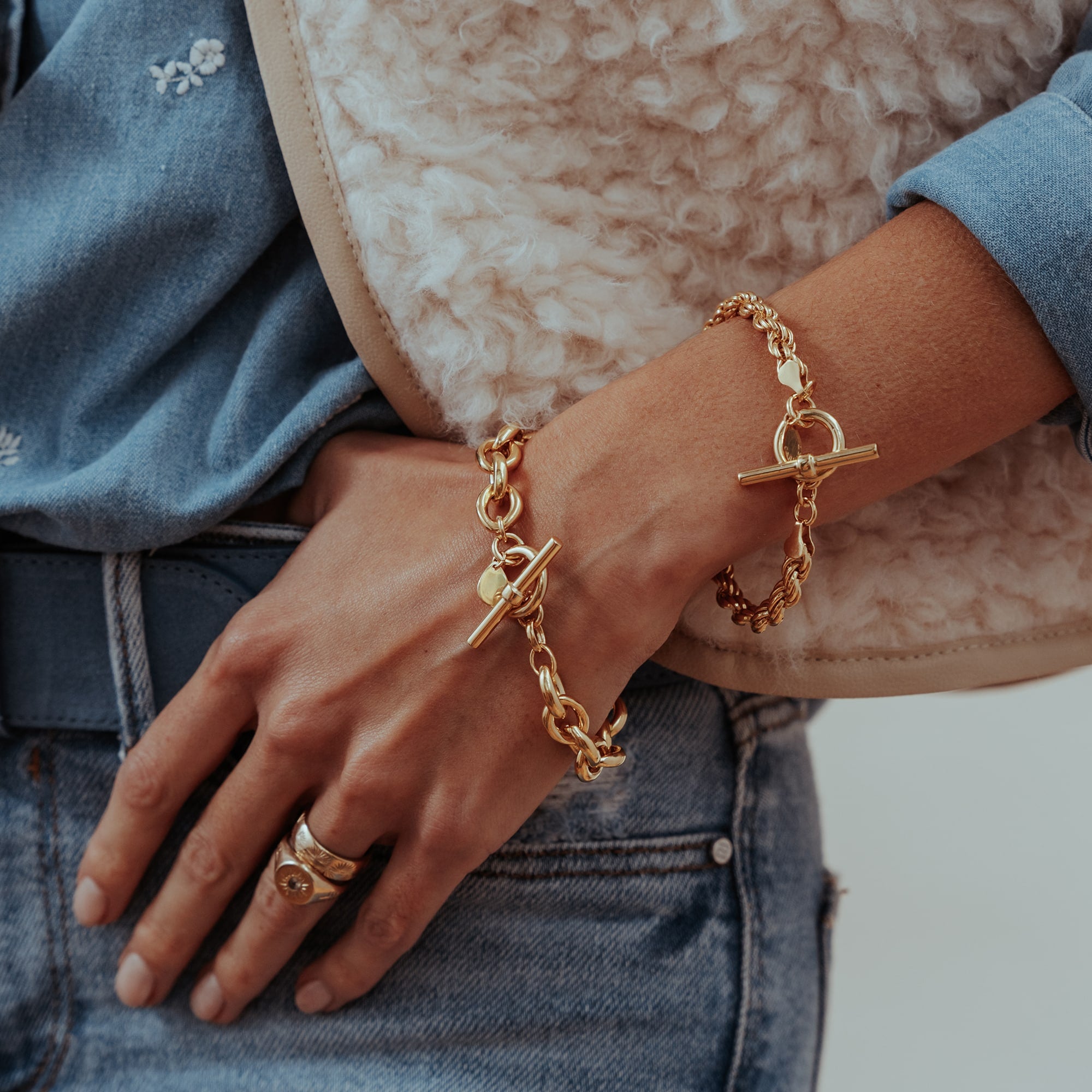 Chunky Isla Woven Rope Bracelet