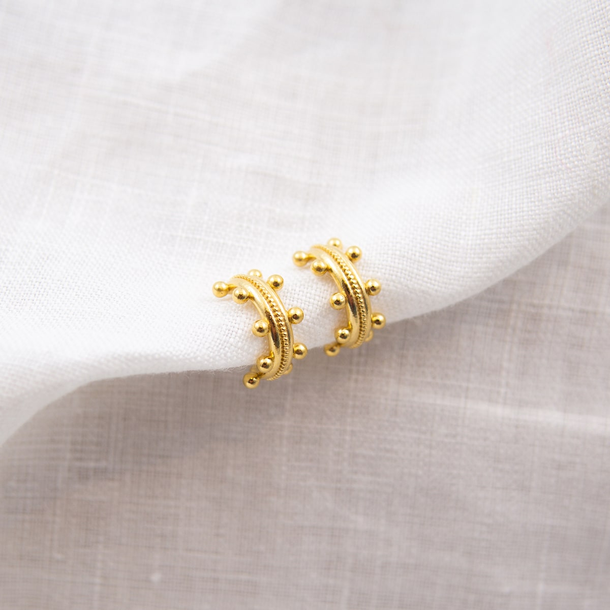 MINI BEADED NEPTUNE CUFF EARRINGS