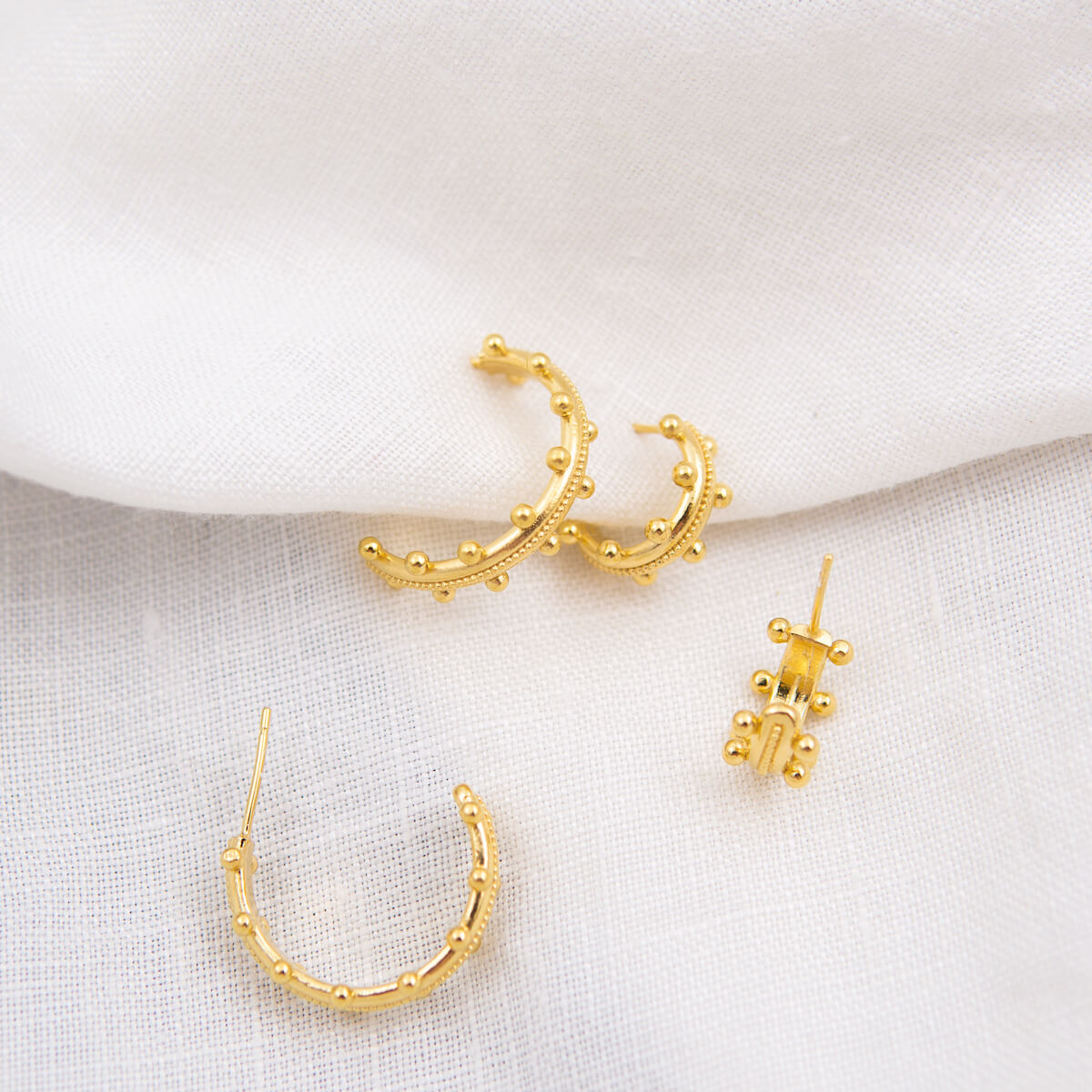 MINI BEADED NEPTUNE CUFF EARRINGS