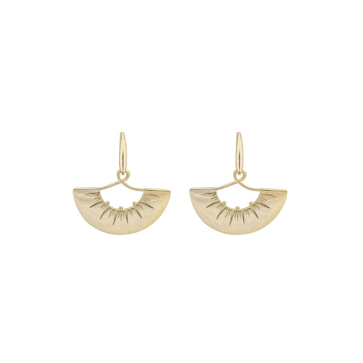 Small Fan Earrings Viper Top