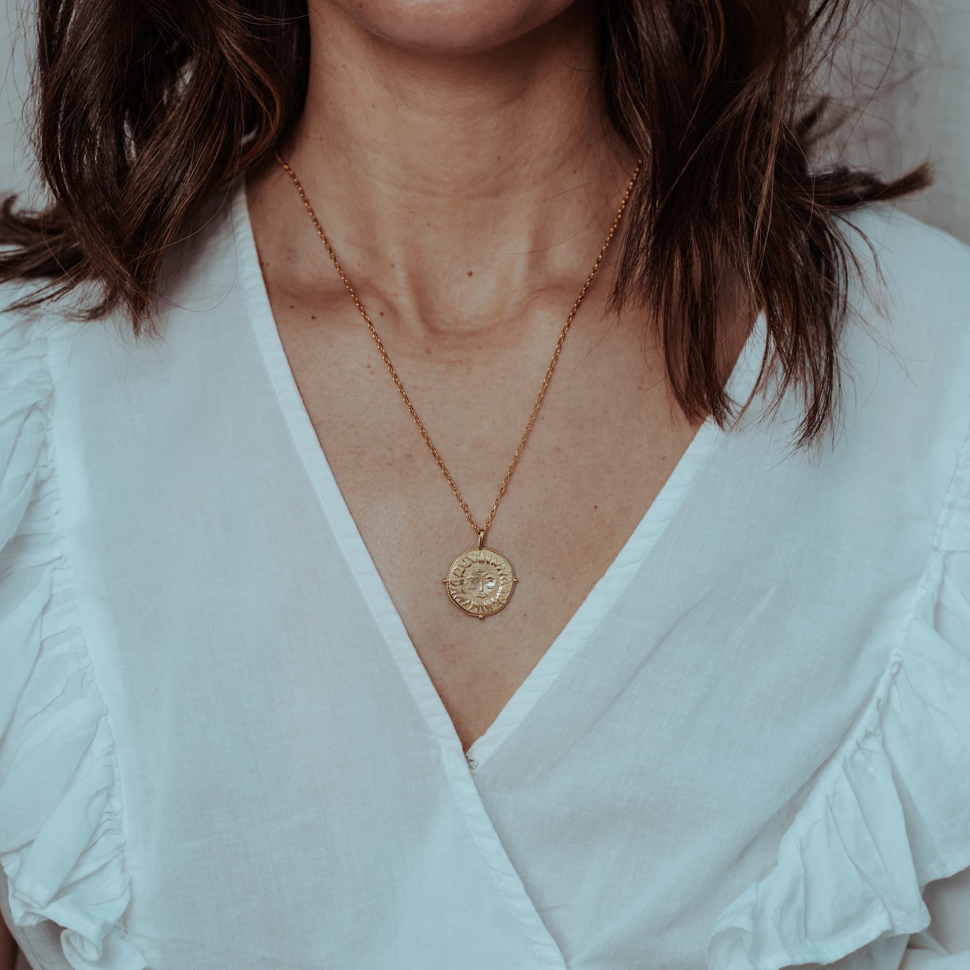 Lion Sun Talisman Necklace