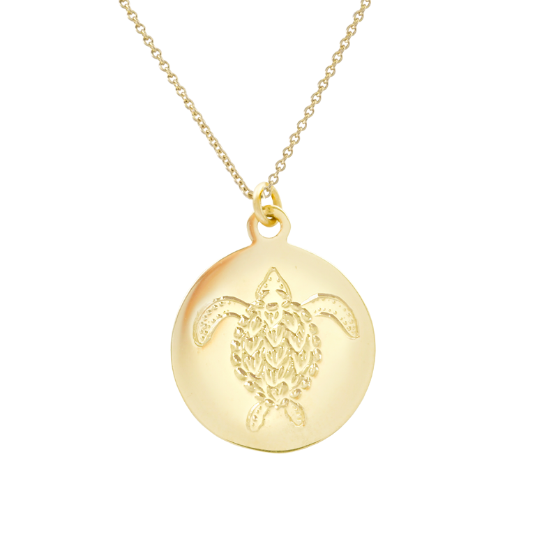 Ridley Turtle Coin Pendant
