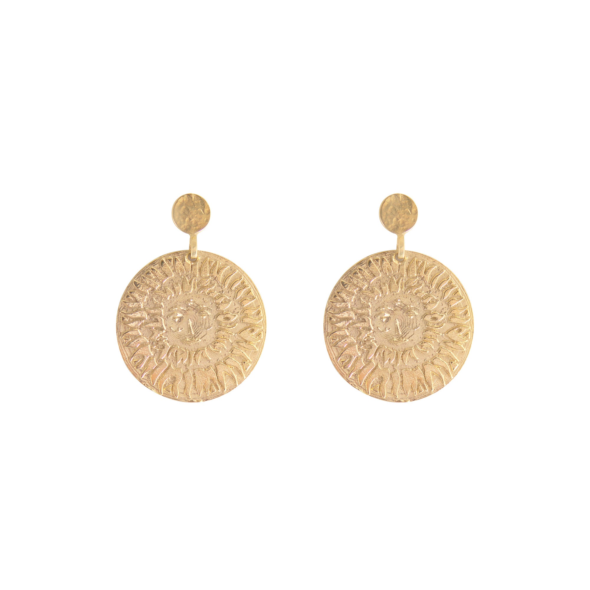 Lion Sun Earrings