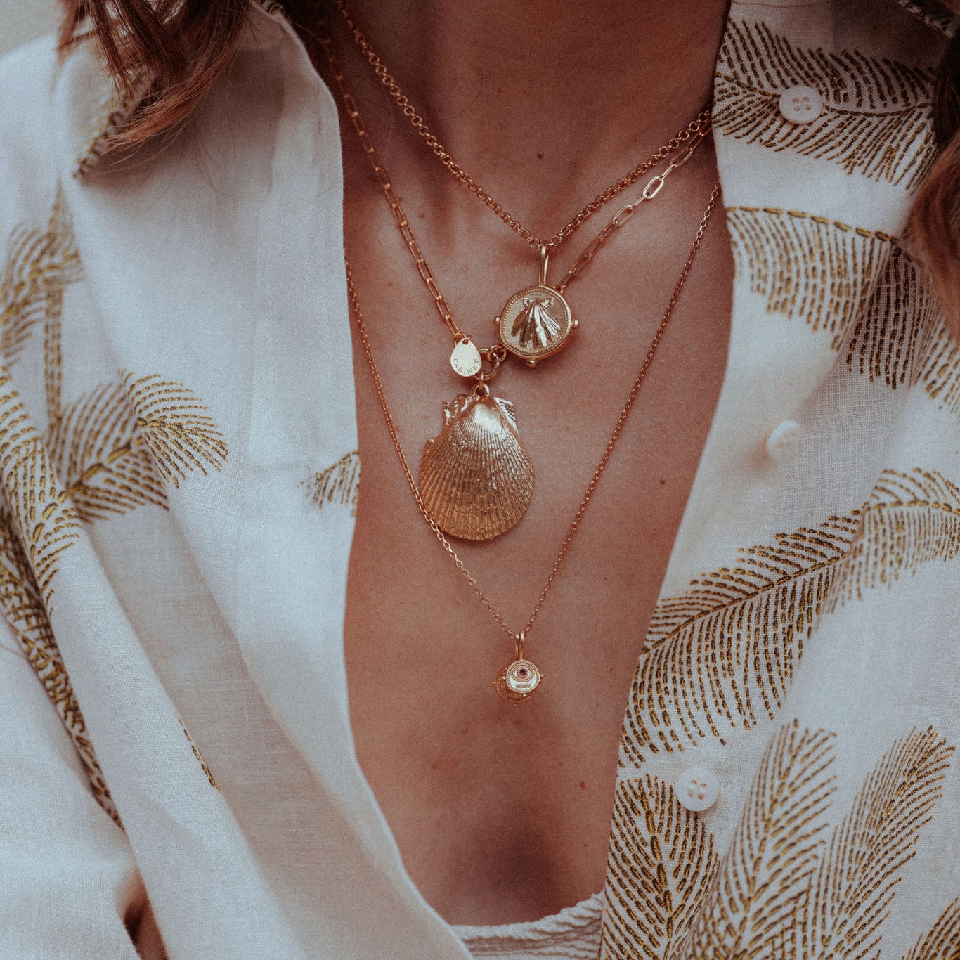 Beachcomber Shell Talisman Necklace