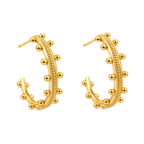 Beaded Neptune Hoop Earrings