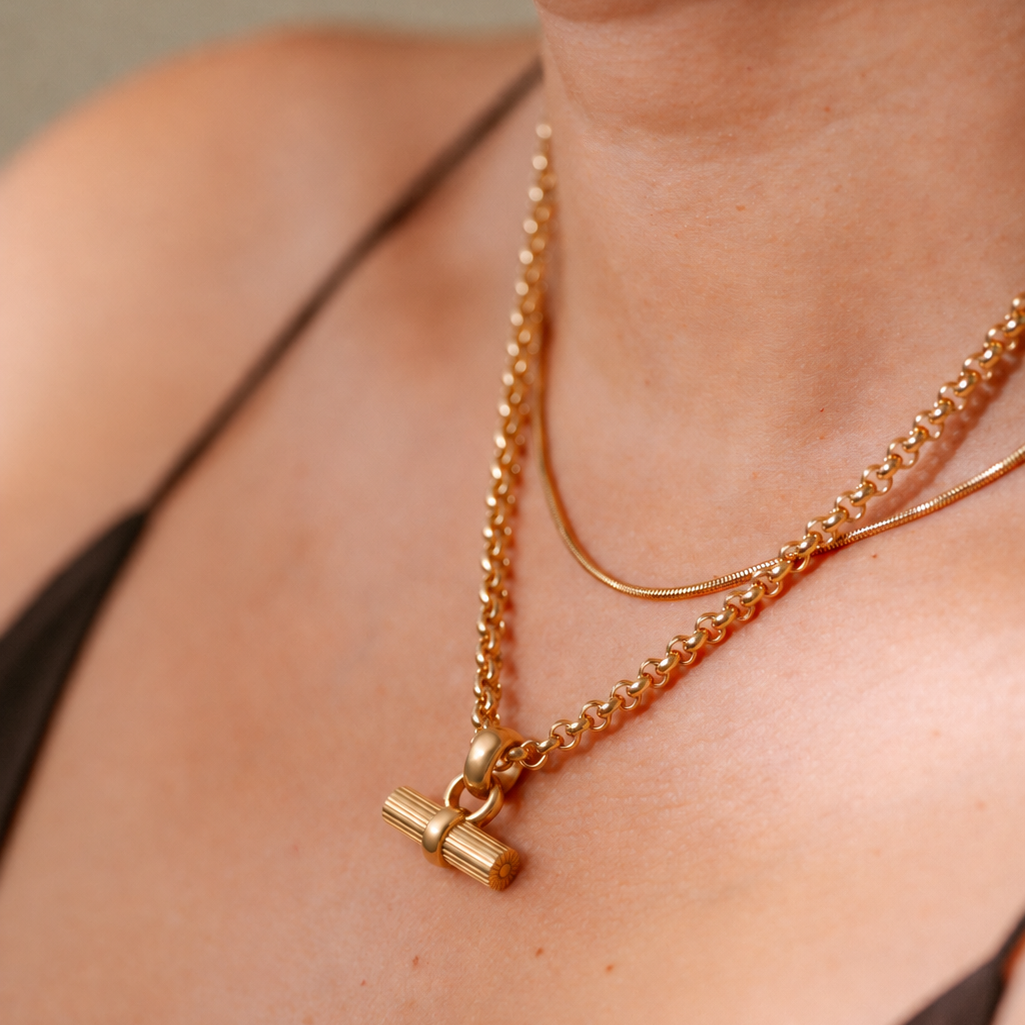 Bimini T-Bar Pendant Large Royal Belcher Chain