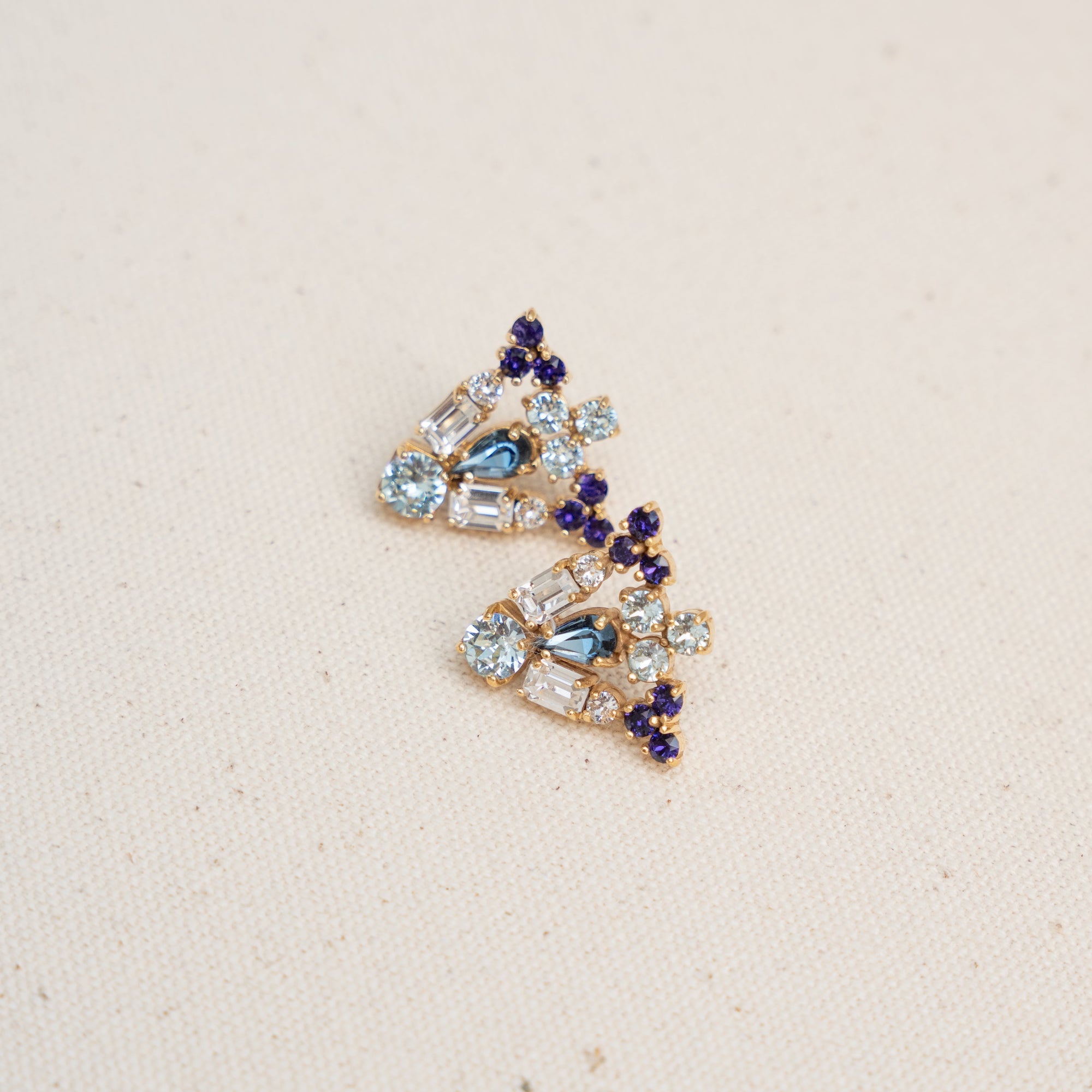 Grand Paradisia Earrings Aqua