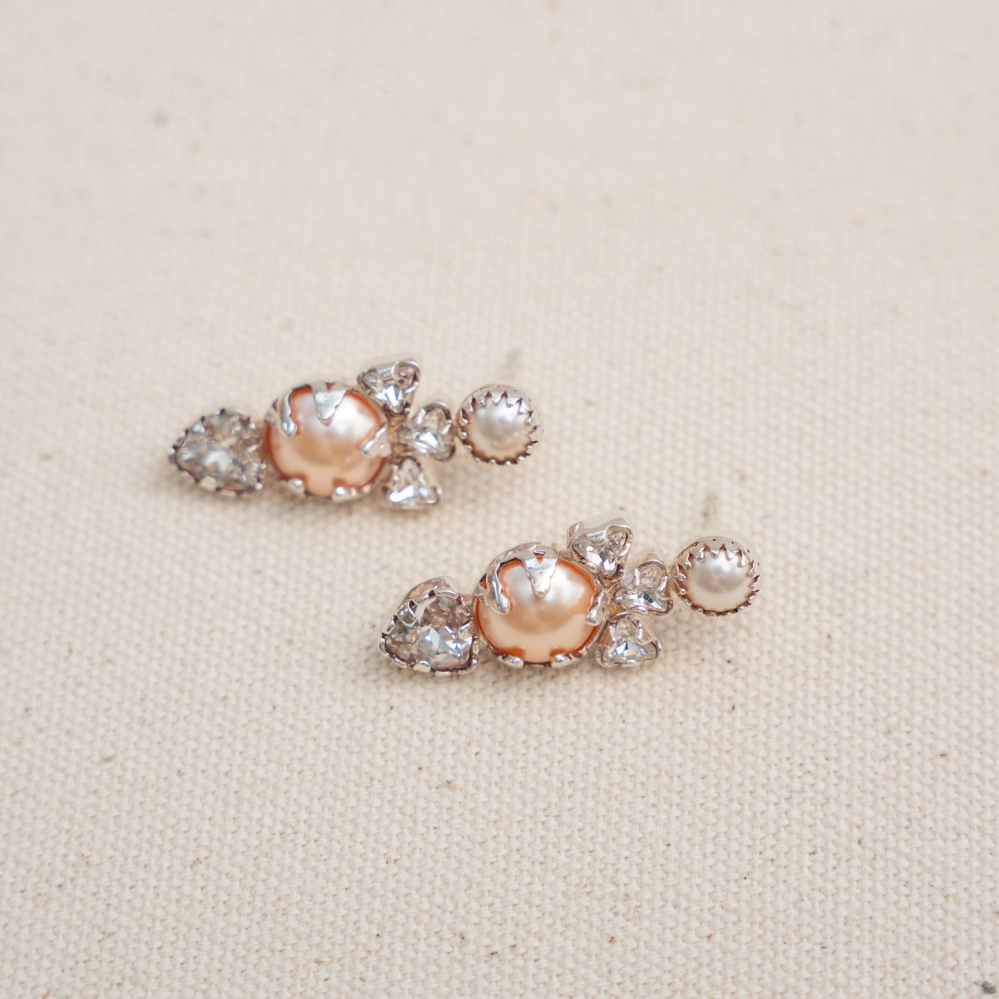 Pearl Crystal Studs