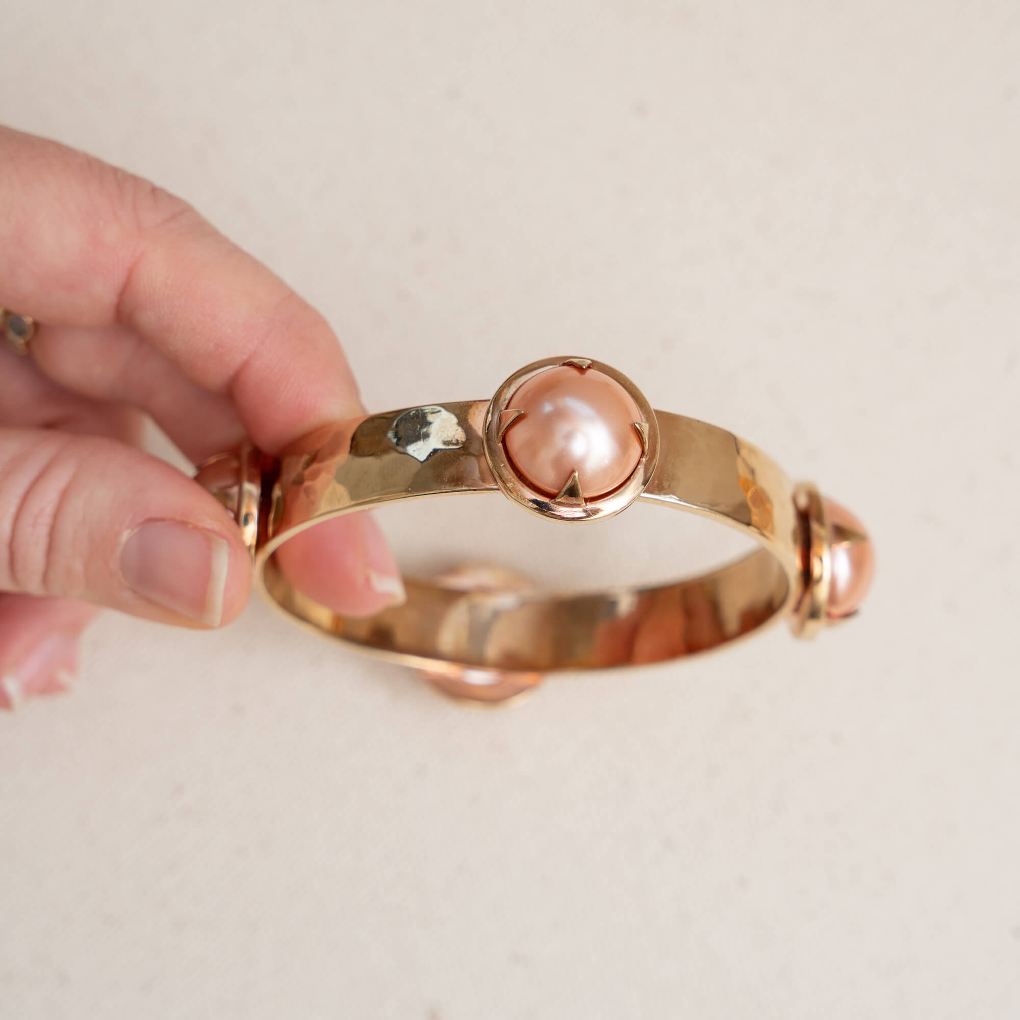 Oyster Pearl Bangle