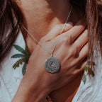 Lion Sun Pendant | Sterling Silver
