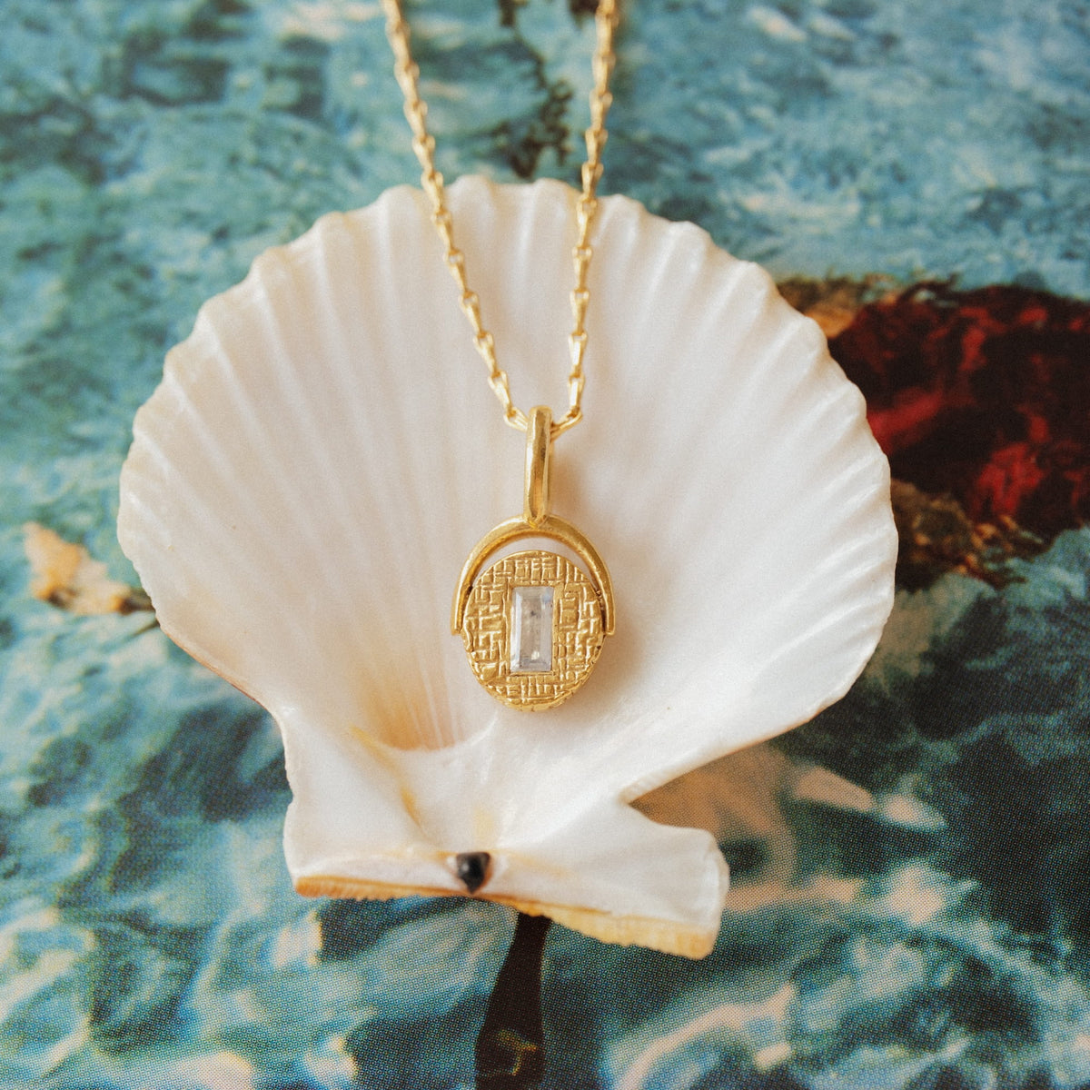 Mini Ariel Moonstone Pendant