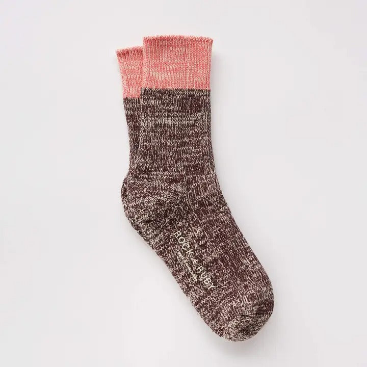 Dark Cherry Elsie Cotton Socks