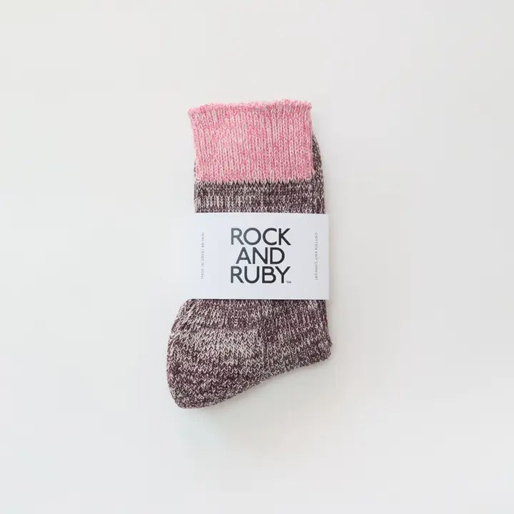 Dark Cherry Elsie Cotton Socks