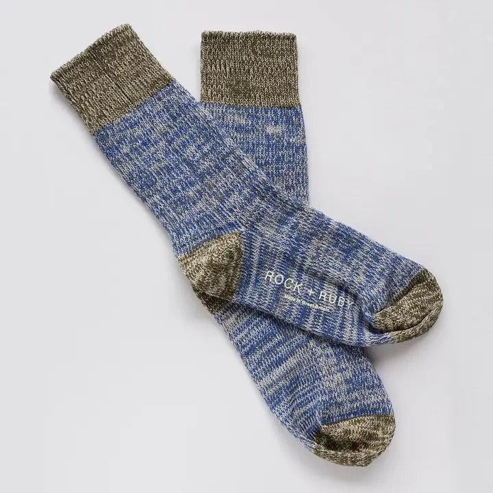 Denim Blue Matilda Cotton Socks