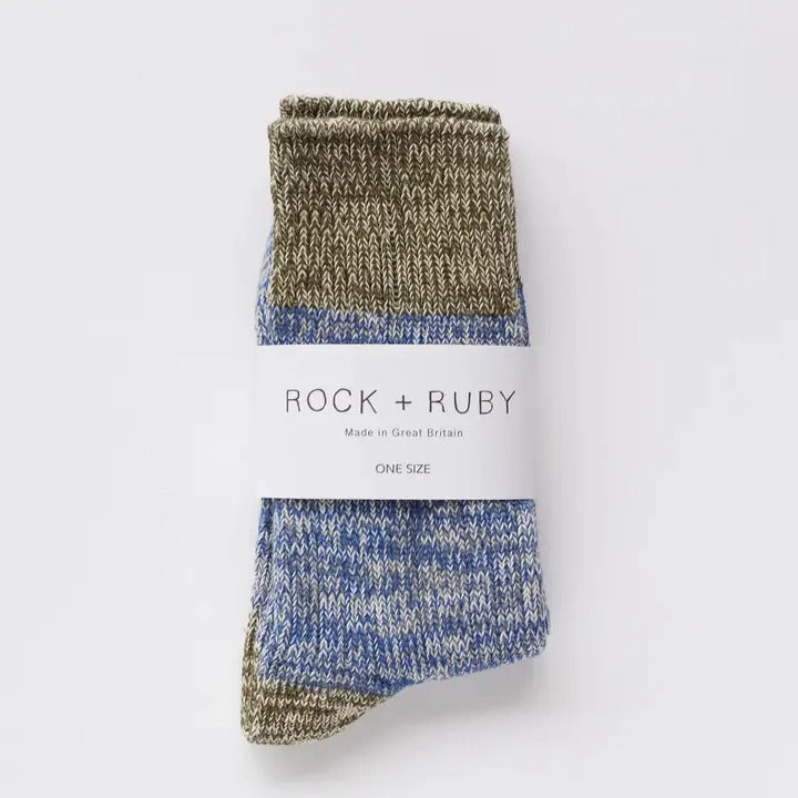 Denim Blue Matilda Cotton Socks