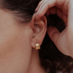 Wide Beaded Neptune Cuff Earring