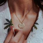 Moon Ray Talisman On Trace Chain