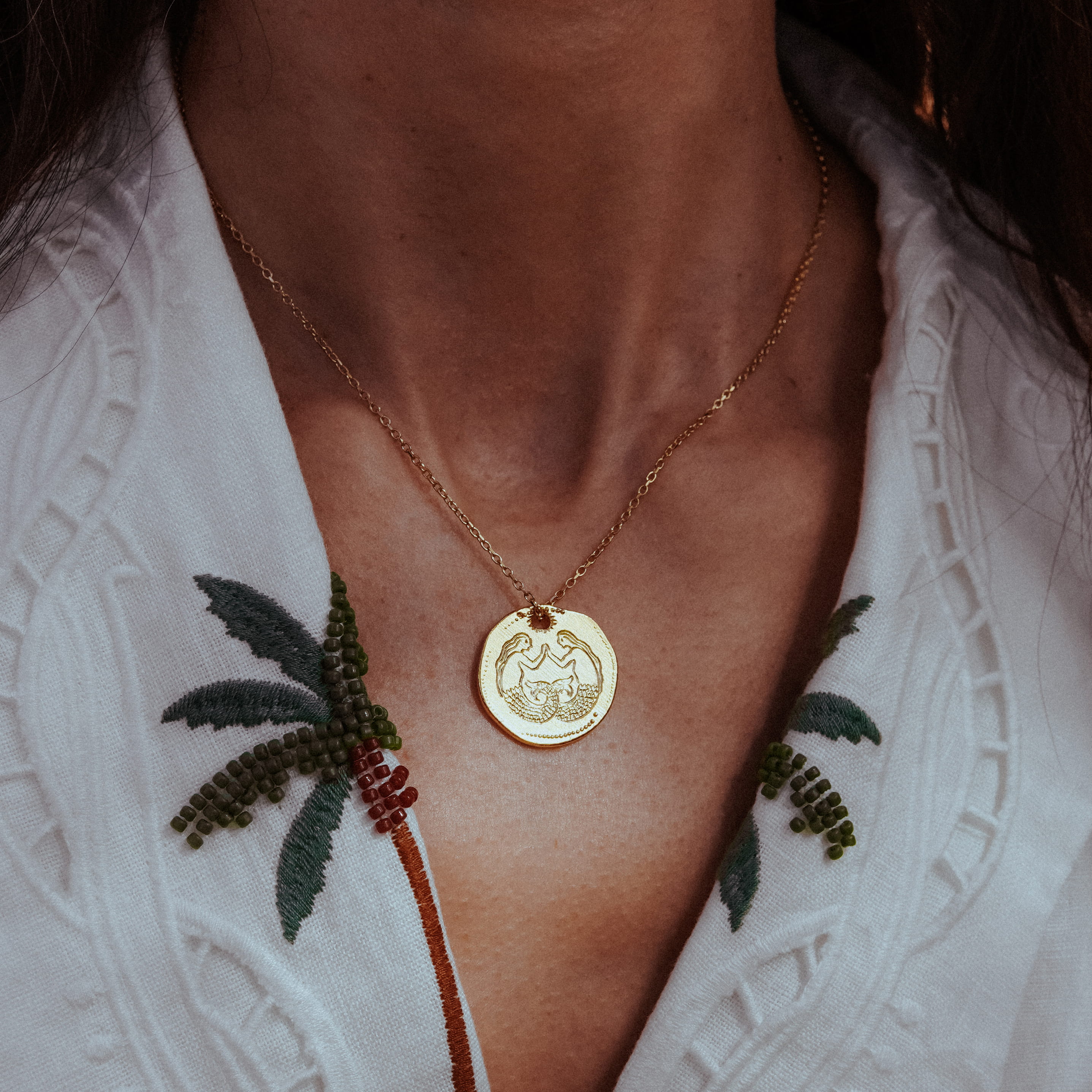Mermaid Talisman On Trace Chain