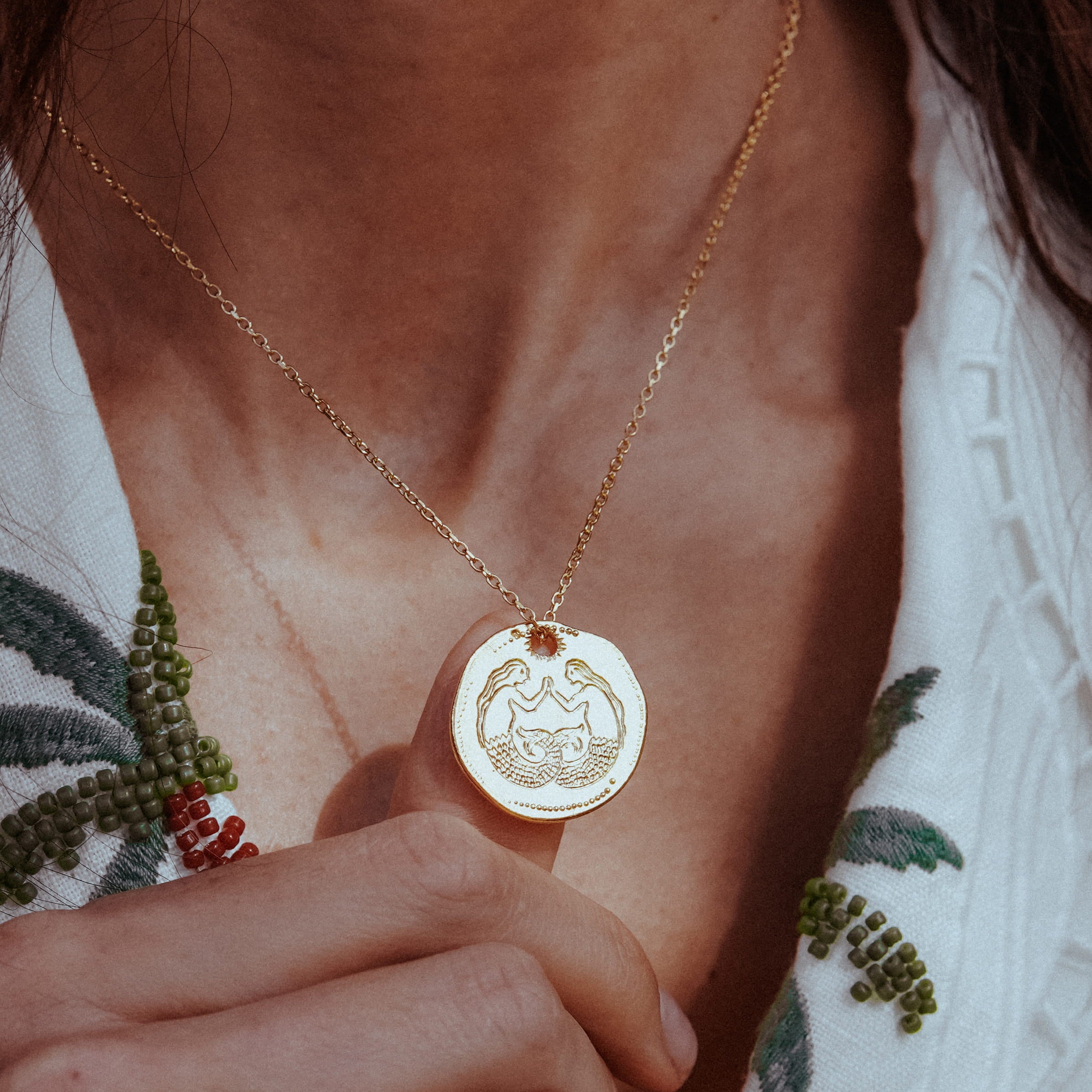 Mermaid Talisman On Trace Chain