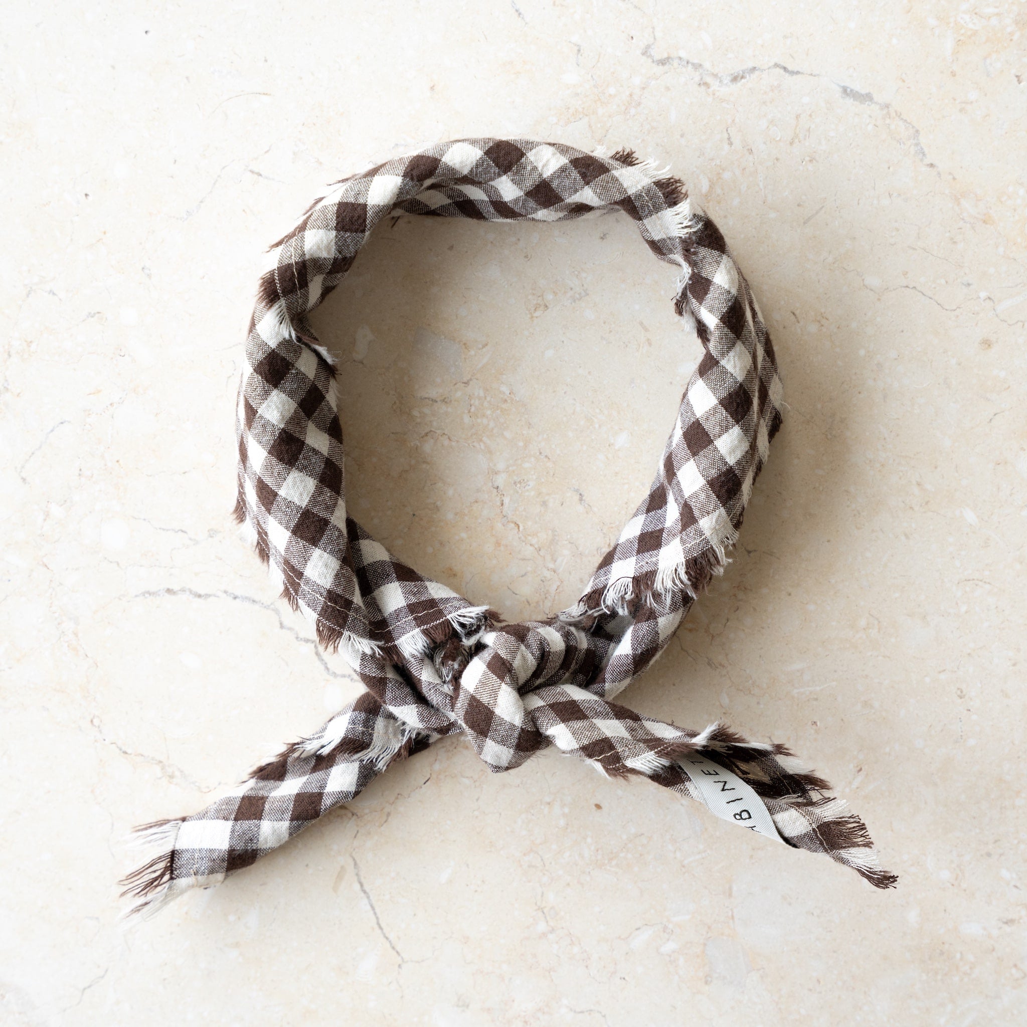 Gingham Neckerchief | Brown