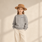 Small But Mighty Kids Jumper | Heather Grey