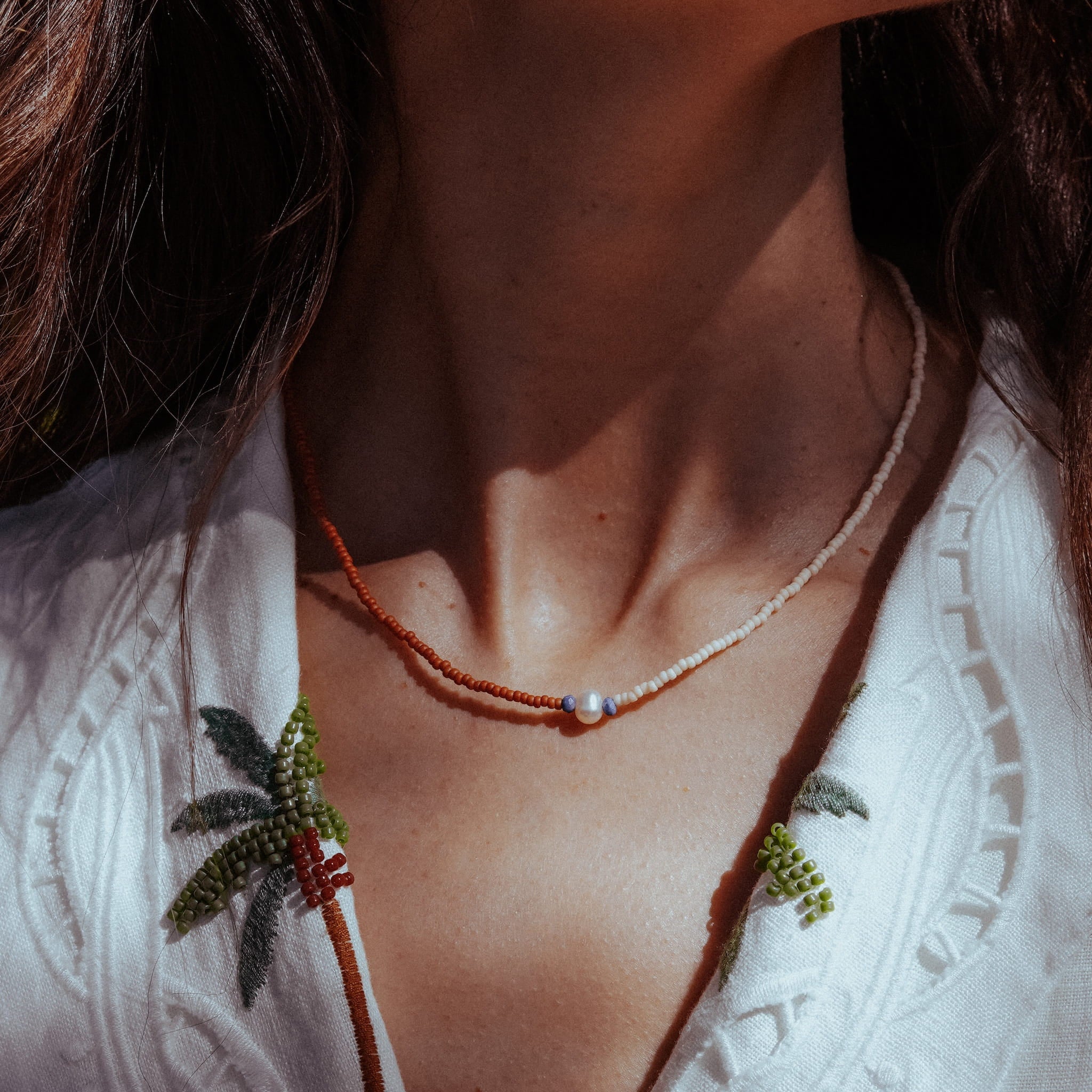 Handmade Japanese Miyuki Bead Necklace |  1