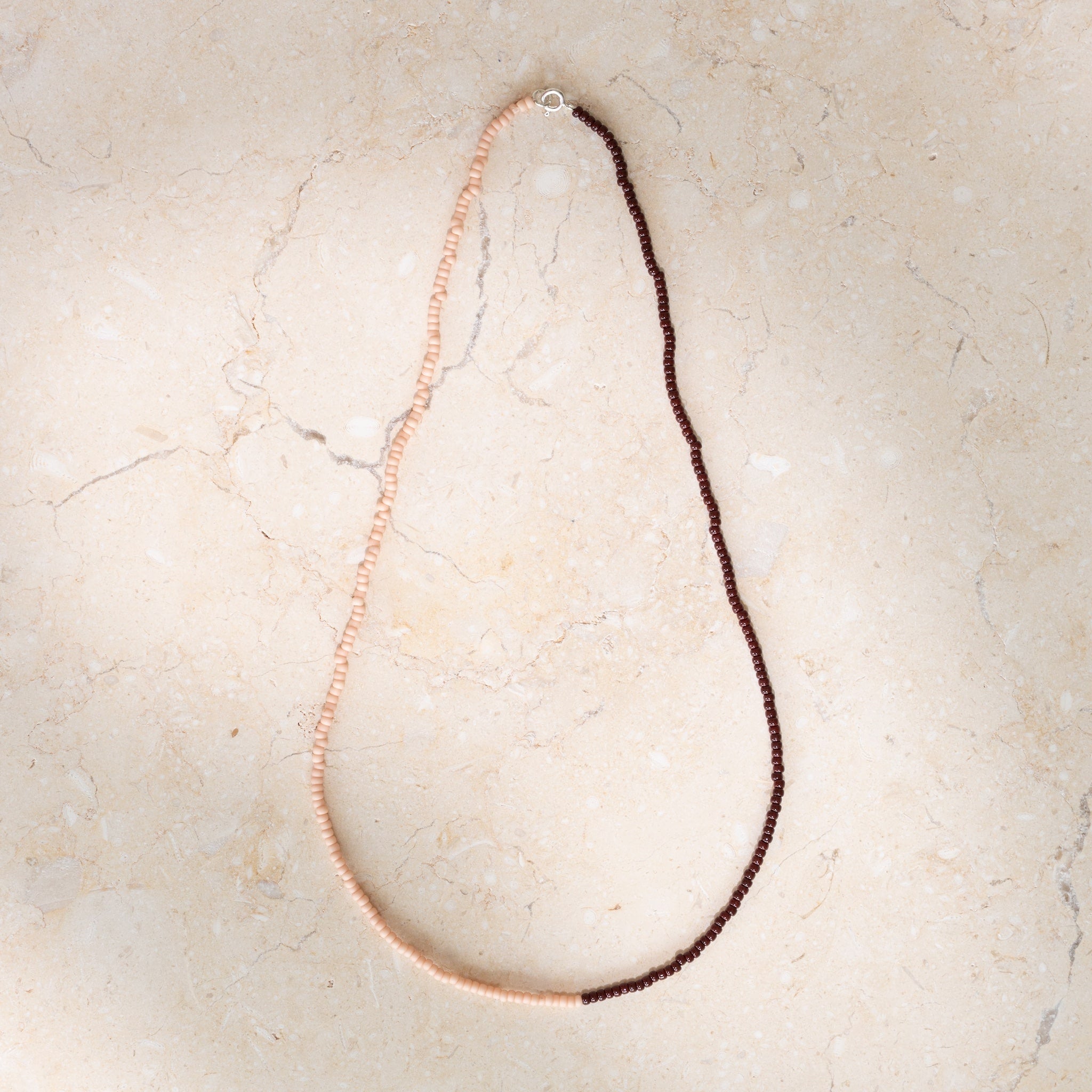 Japanese Miyuki Bead Necklace | Pink & Chocolate