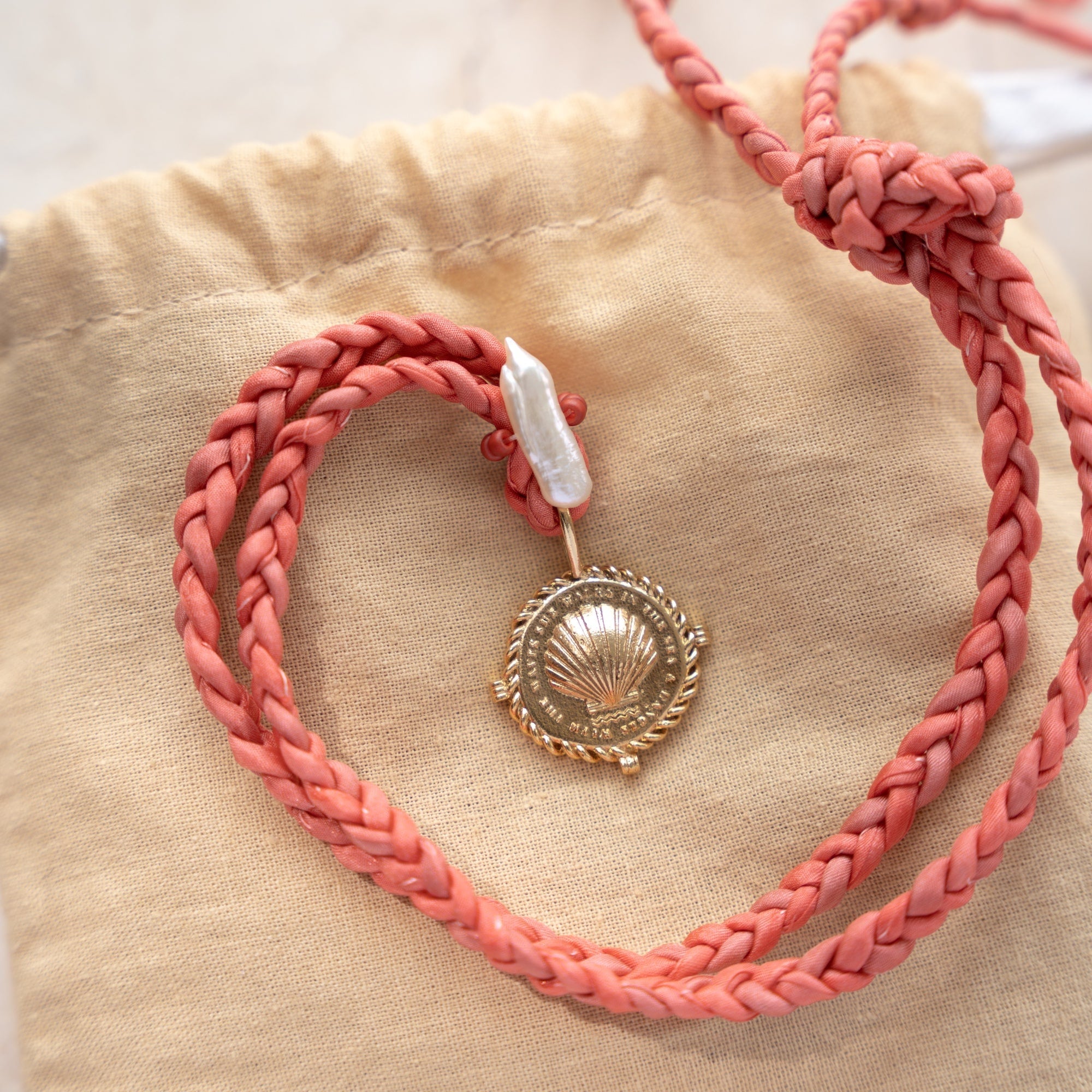 Woven Silk Cord Ondine necklace